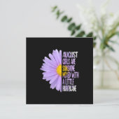 女性の8月誕生日ギフト ユニーク ダイシー 招待状 (スタンド正面)