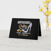 女性の9月 私であることの承認は必要ない カード (黄色い花)