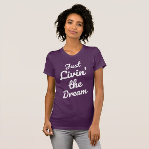 女性の"ちょうどlivin夢の" Tシャツ