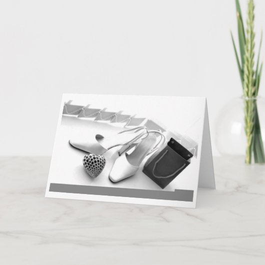 女性の「イブニングファッション」への願い カード (正面)