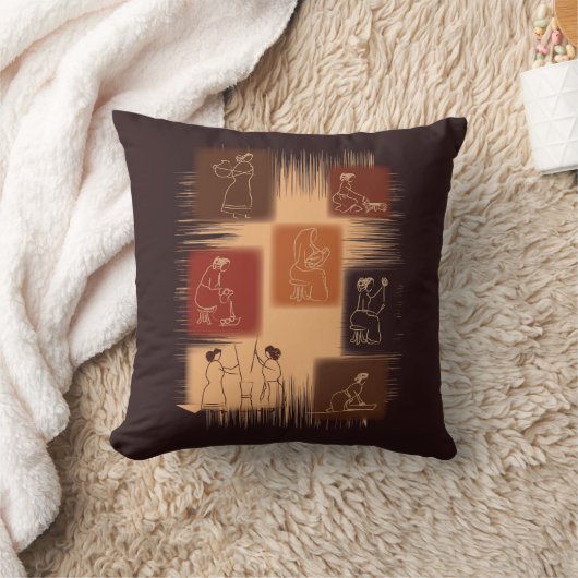 女性の クッション (ブランケット)