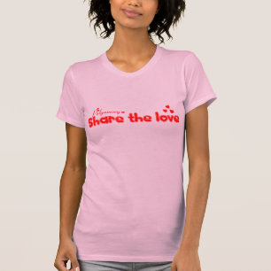 女性の"共有"のTwoferのTシャツ Tシャツ