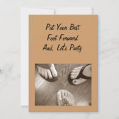 女性の「40歳」誕生日パーティーの招待 招待状 (正面)