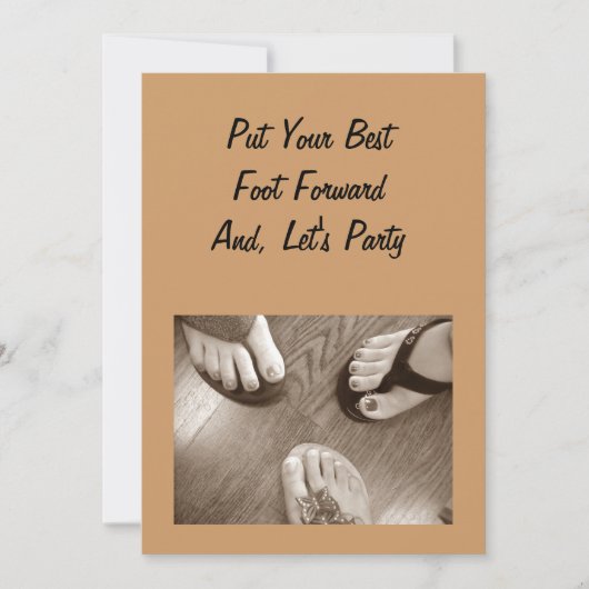 女性の「40歳」誕生日パーティーの招待 招待状 (正面)