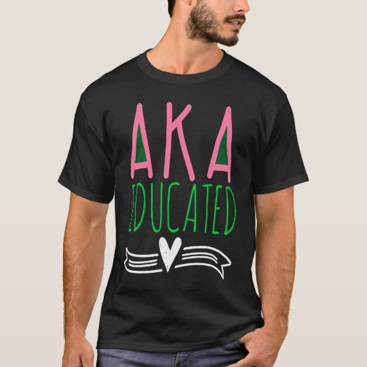 女性のAKa教育者ソロリティ小さな大きおもしろいさ Tシャツ (正面)