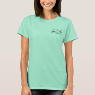 女性のBromptonの折るバイクのTシャツ Tシャツ