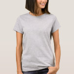 女性のComfortSoft® Tシャツ8色の選択肢DIY Tシャツ<br><div class="desc">スタイル：ウィメンズハネスComfortSoft® Tシャツグレー編集可能</div>