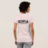 女性のDCRPLのティー(淡いピンクの) Tシャツ (裏面フル)