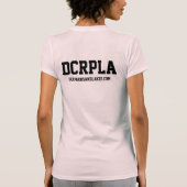 女性のDCRPLのティー(淡いピンクの) Tシャツ (裏面)