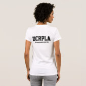 女性のDCRPLのティー(淡いピンクの) Tシャツ (裏面フル)