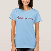 女性のDreamwidthのロゴのワイシャツ Tシャツ (正面)