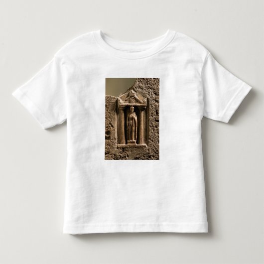 女性のfiguの大理石および砂岩奉納の石碑 トドラーTシャツ (正面)