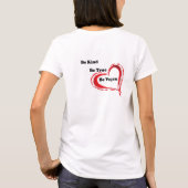 女性のGooooのビーガンのベビードール Tシャツ (裏面)
