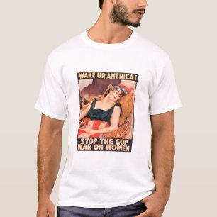 女性のGOP戦争をストップ Tシャツ