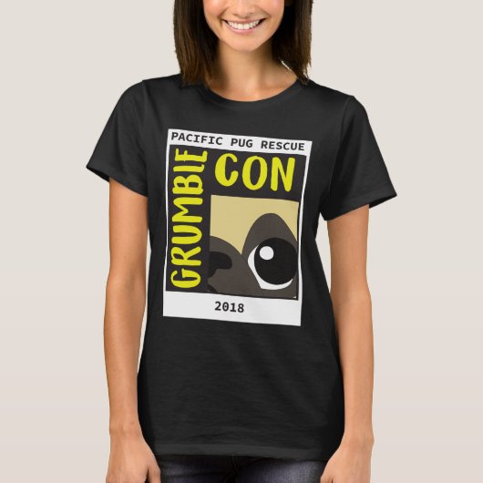 女性のGrumbleconのティー Tシャツ (正面)