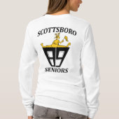 女性のHanesのNano長い袖のティー Tシャツ (裏面)