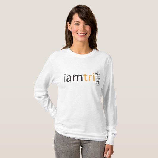 女性のiamtriによって合われるフード付きスウェットシャツ tシャツ (正面フル)