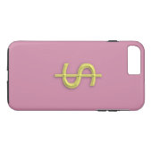 女性のiPhone 7プラス販売のためのドル記号ケース。 Case-Mate iPhoneケース (裏面(横))