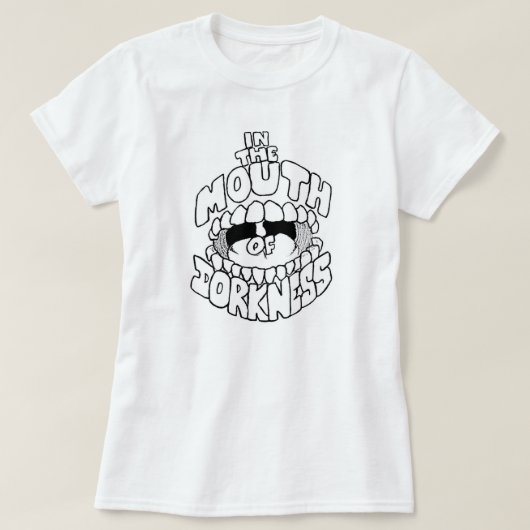 女性のITMODのロゴのTシャツ(白い) Tシャツ (デザイン正面)