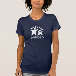 女性のJWPOSDの暗いワイシャツ-海軍 Tシャツ