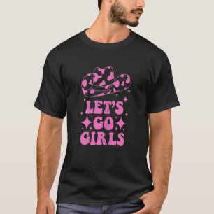 女性のLet's Go Girls バチェロレッテパーティー ブライダル ウェ Tシャツ