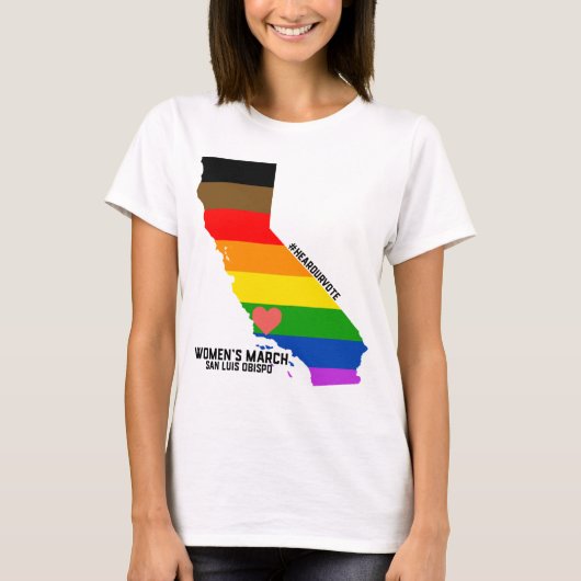 女性のLGBTQ 3月SLO - Tシャツ (正面)