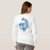 女性のLongsleeveのTシャツのデザイン2 Tシャツ (裏面フル)