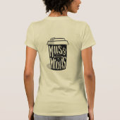 女性のMavs及びモカコップのロゴのTシャツ Tシャツ (裏面)
