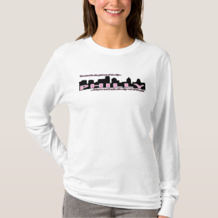 女性のPhilly "都市からの女の子" L/SのTシャツ Tシャツ