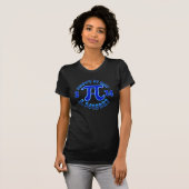 女性のPi日のギークのワイシャツ Tシャツ (正面フル)