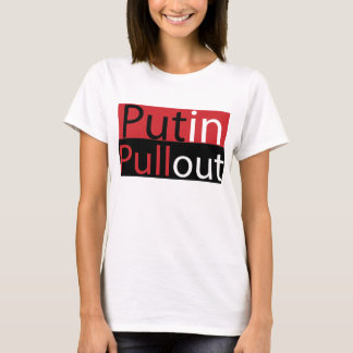 女性のPutinの綴込のTシャツ Tシャツ