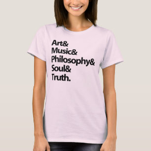女性のTシャツの"芸術の哲学音楽精神… Tシャツ