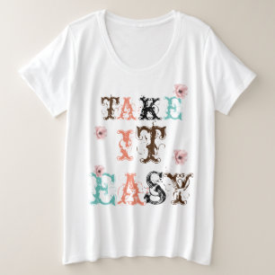 女性のtシャツを飾る プラスサイズTシャツ