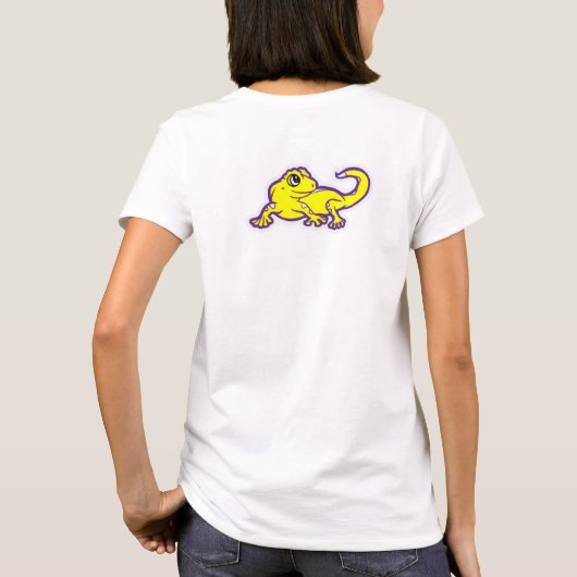 女性のTシャツ白 Tシャツ (裏面)