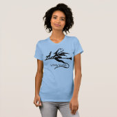 女性のTシャツ – おもしろい – ウィッチーWUMANハロウィーン Tシャツ (正面フル)
