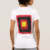 女性のTシャツ、文字ラブデザイン。 Tシャツ (裏面)