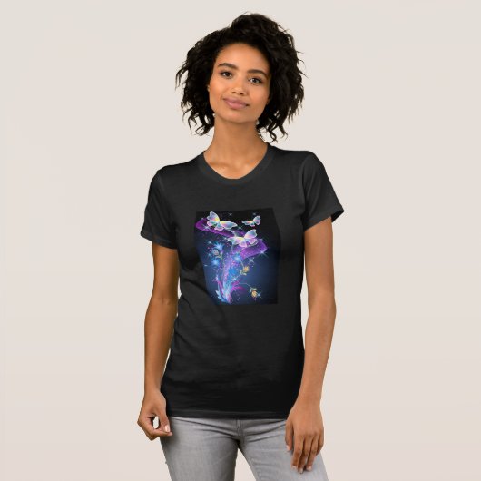 女性のTシャツ/蝶 Tシャツ (正面フル)