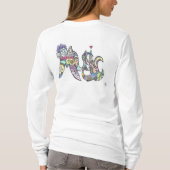 女性のTシャツ:  3 eighthsか音楽 Tシャツ (裏面)