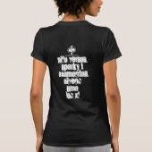 女性のTシャツ Tシャツ (裏面)