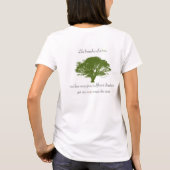 女性のTシャツ Tシャツ (裏面)