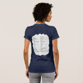 女性のTシャツ Tシャツ (裏面フル)