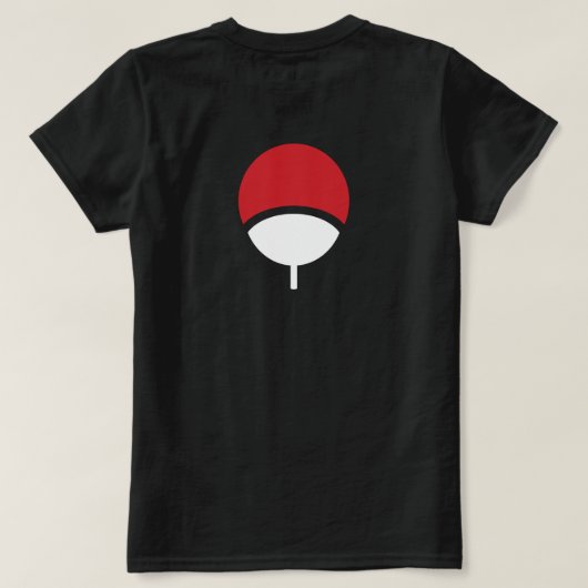 女性のUchihaの一族 Tシャツ (デザイン裏面)