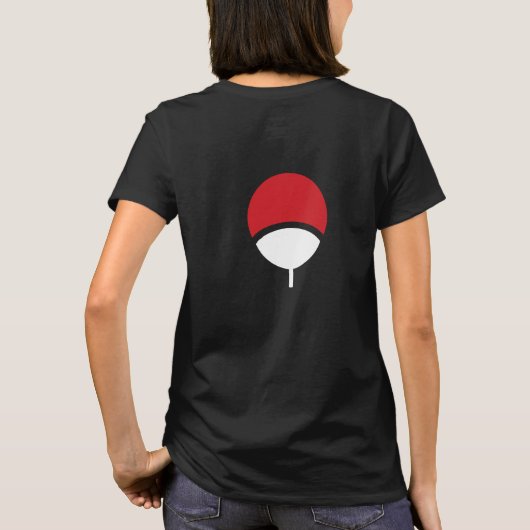 女性のUchihaの一族 Tシャツ (裏面)