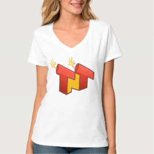 女性のV首(ロゴ) Tシャツ