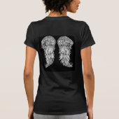 女性のV首 Tシャツ (裏面)