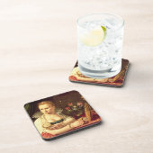 女性のvanitasのポートレートはクララであるために信じました コースター (右側)