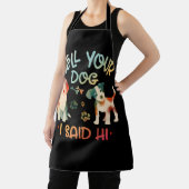 女性はあなたの犬を教える私はハイレトロヴィンテージポーPと言った エプロン (インサイチュ)