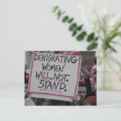 女性はがきに耐えられない ポストカード (スタンド正面)