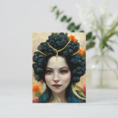 女性はがき ポストカード (スタンド正面)