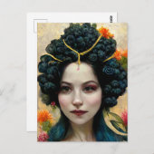 女性はがき ポストカード (正面/裏面)